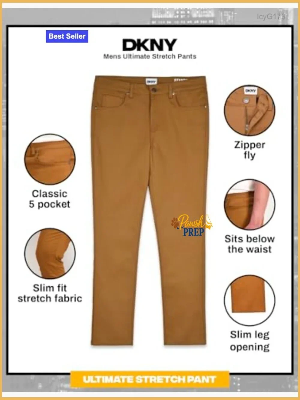Slim Fit Ultimate Stretch Chinos - 5-Pocket Business Casual Slacks